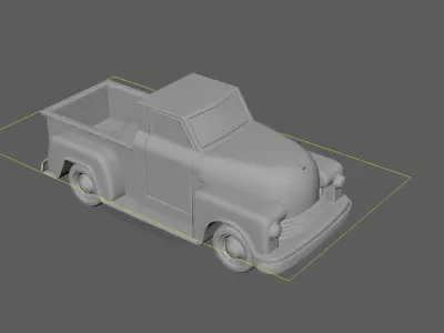 Cartoon Car 3D model 21