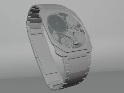 Wristwatch - Octo finissimo ultra 3D model