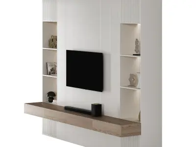 Modern TV Wall 016 3D model