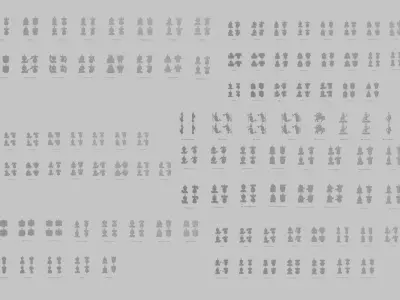 Character Icon Pendants MEGAPACK Collection 3D print model