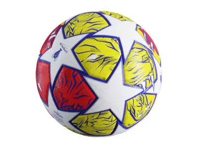 Adidas 2024 Champions League London Final Ball Low-poly 3D model