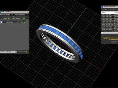 Channel set ring model 655 3D print model