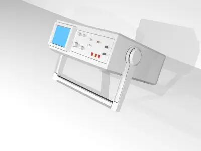 Digital Oscilloscope Optimized 3D Model Low-poly 3D model