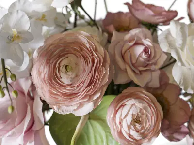 Flower Set 097 3D model