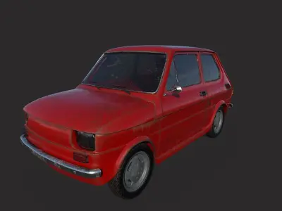 Car Fiat 126p Maluch 3D model
