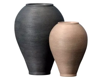 Decorative Contemporary ceramic floor vase for home decoration 3D model