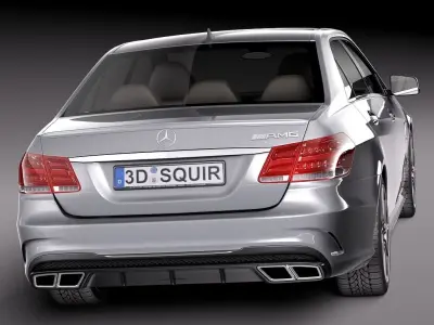 Mercedes-Benz E63 AMG Sedan 2014 3D model