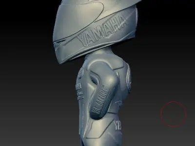 YAMAHA MOTORCYCLIST 3D print model