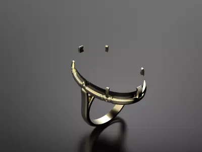 Plane Ring 3D print model
