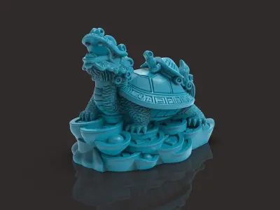 Ivory Dragon Tortoise 3D print model