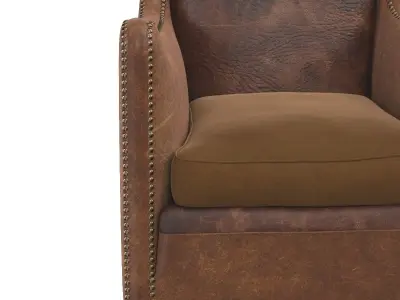 Leather Mens Club Chair LU6066227097112 3D model