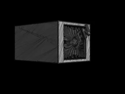 SAMPLE  Bow and  arrows  fireplace mantel 3D model Free 3D model
