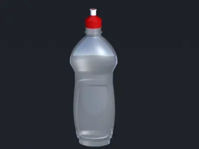 Dish Soap Plastic Container Free 3D model