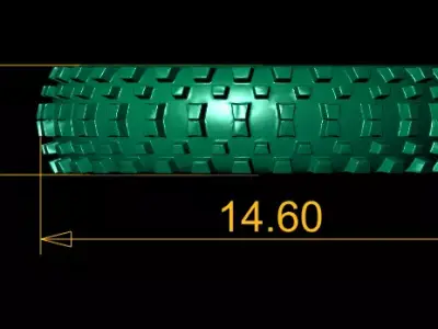 Golden Gear Edge Ring 3D print model