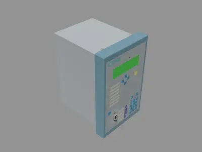Protection relay Siemens Siprotec 7SJ62 Free 3D model
