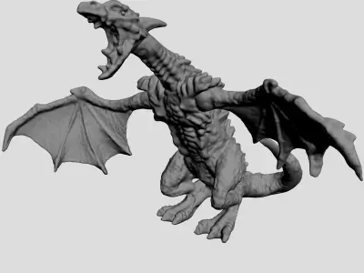 highly Detailed Dragon 3D model