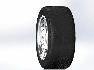 Wheels for scale model of Vette 1989 3D print model