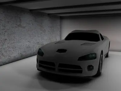 3d dodge viper car 3D model