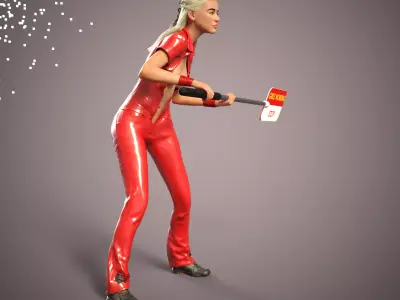 SEXY GIRL F1 PIT STOP 4 3D print model