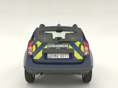 Gendarmerie Dacia Duster 3D model