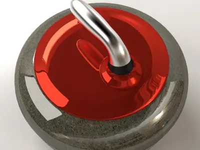 Curling Stone 3D model