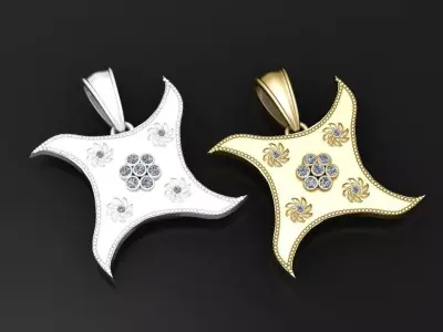 Bloom Pendant  3D print model
