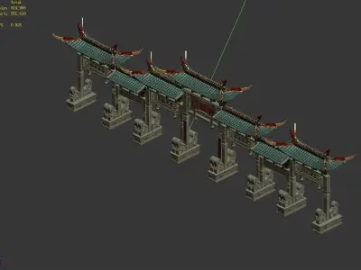 gAME Yunyun Xuan - Martial Arts - Gate 32 3D model