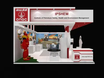 6 mtr x 5 mtr 2 side open exhibiiton stands 3D print model