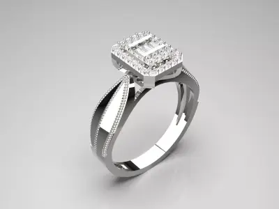 bride wedding ring jr00031 3D print model