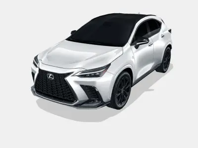 Lexus NX 2022 Low-poly 3D model