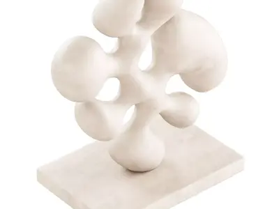 Abstract Art Stone Sculpture 3D model
