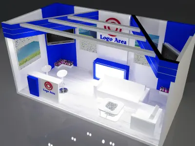 Booth Exhibition Stand a319a 3D model