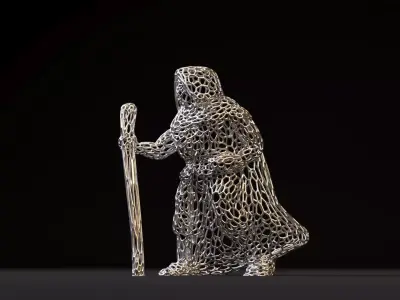 Witcher wizard 3D print model