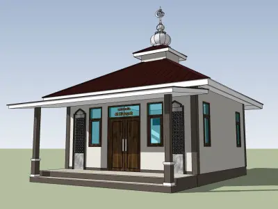 small mosque Free 3D model