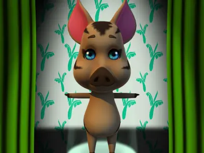 Tiny Pig 3D model