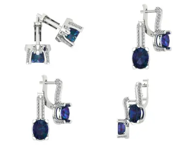 Earrings od99 3D print model