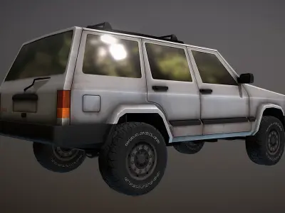 Low poly Jeep Cherokee Low-poly 3D model
