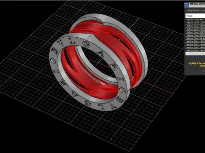 Bvlgari ring   model 265 3D print model