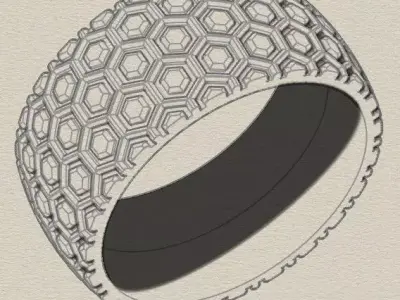 eternity gold ring free Free 3D print model