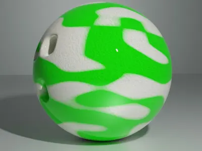 Bowling Ball Flubber 3D model