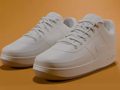 Nike Air Force 1 Editable Color 3D model