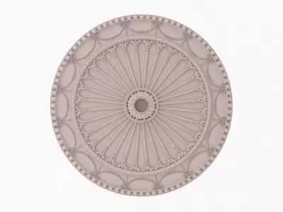 Classic Ceiling Medallion 49 3D model