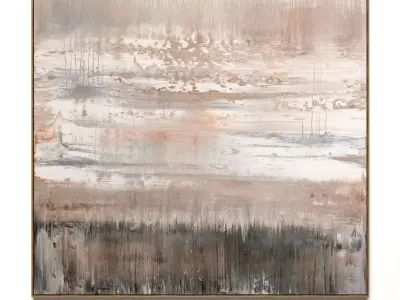 Plaster two square photo frames 40 Low-poly 3D model