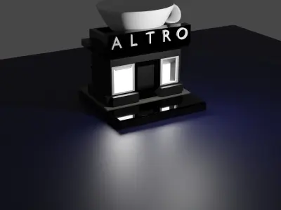 coffee shop Free 3D model