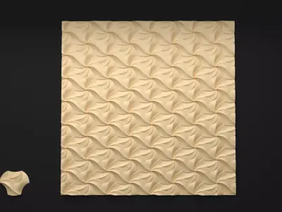 Wall Panel  3D model 01 3D model