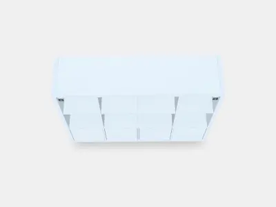 KALLAX Shelving unit with 4 inserts 22 3D model