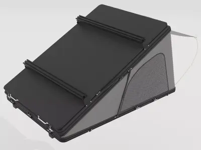 Car Tent Unfolded 3D model