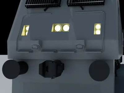 WAP 7 Locomotive 3D model 3D model