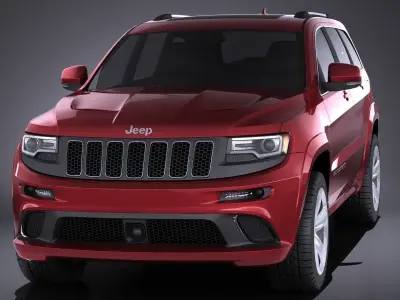 Jeep Grand Cherokee SRT 2016 VRAY 3D model
