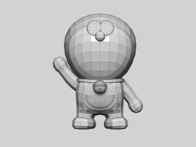Doraemon toy Low-poly 3D model